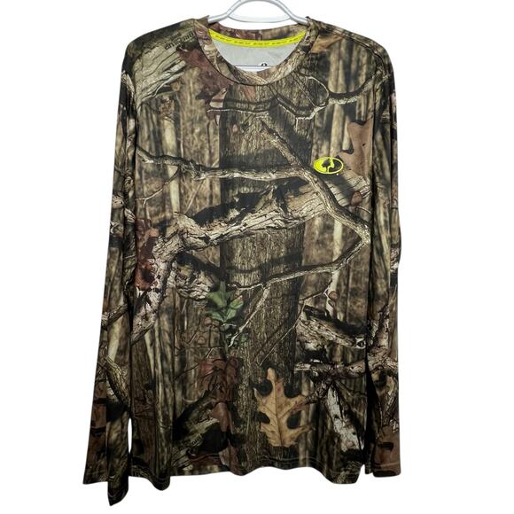 Mossy Oak Break-Up Infinity Long Sleeve Hunting Shirt Men’s L Camo Dri-Move Tech - Picture 1 of 8
